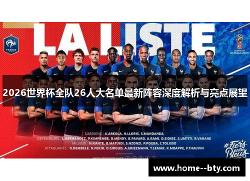 2026世界杯全队26人大名单最新阵容深度解析与亮点展望